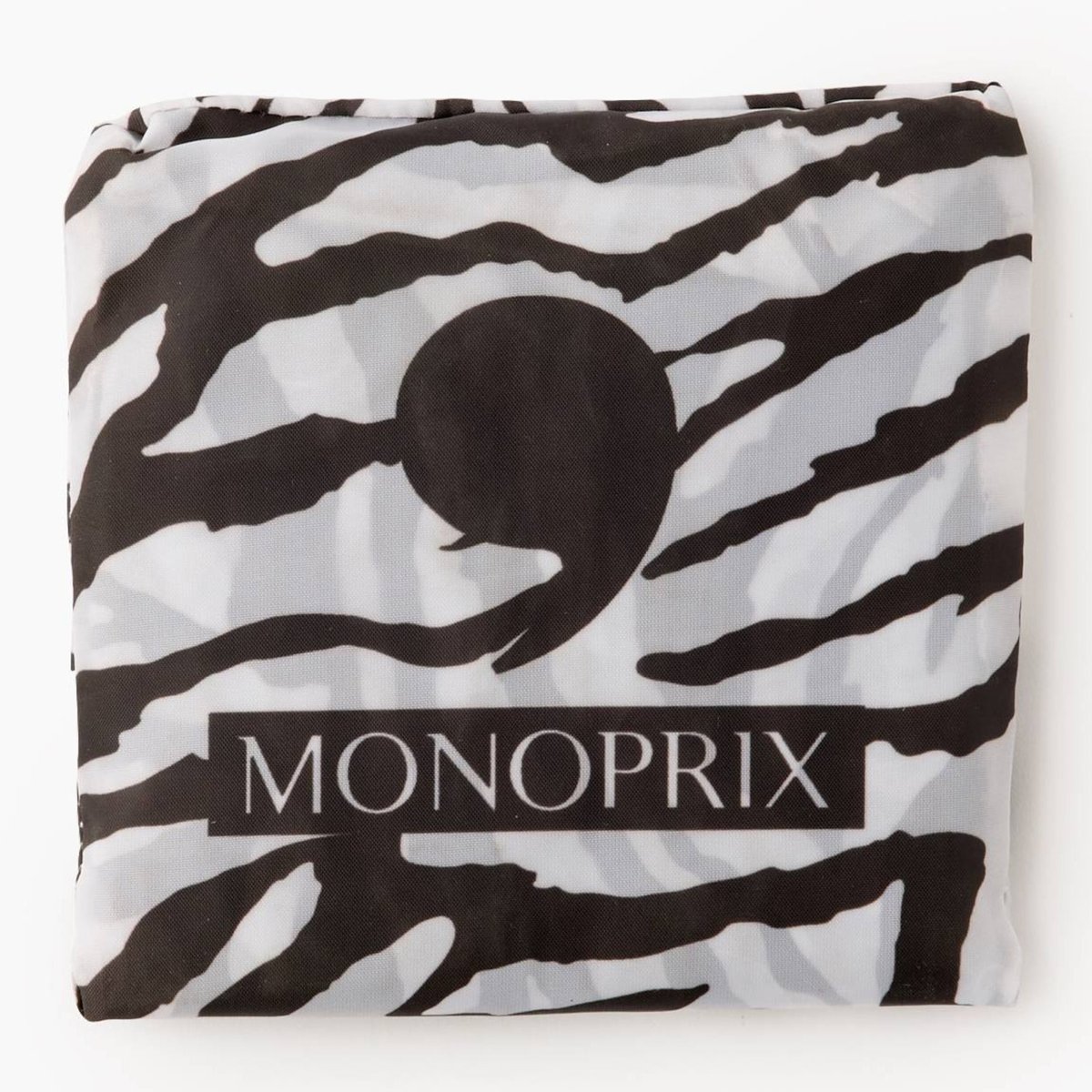 Sac dd Zèbre, en polyester recyclé ,40x11x30cm amaretti, MONOPRIX