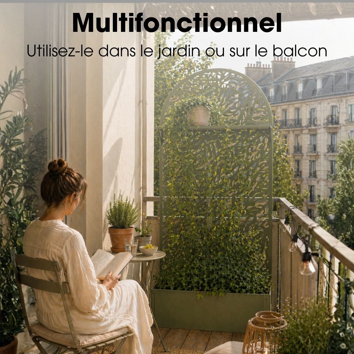 Support pour plantes SAPRI vert, MICA DECORATIONS