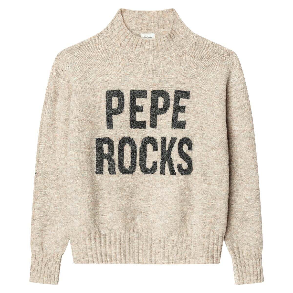 Pull Col Rond En Maille violette de raisin, PEPE JEANS