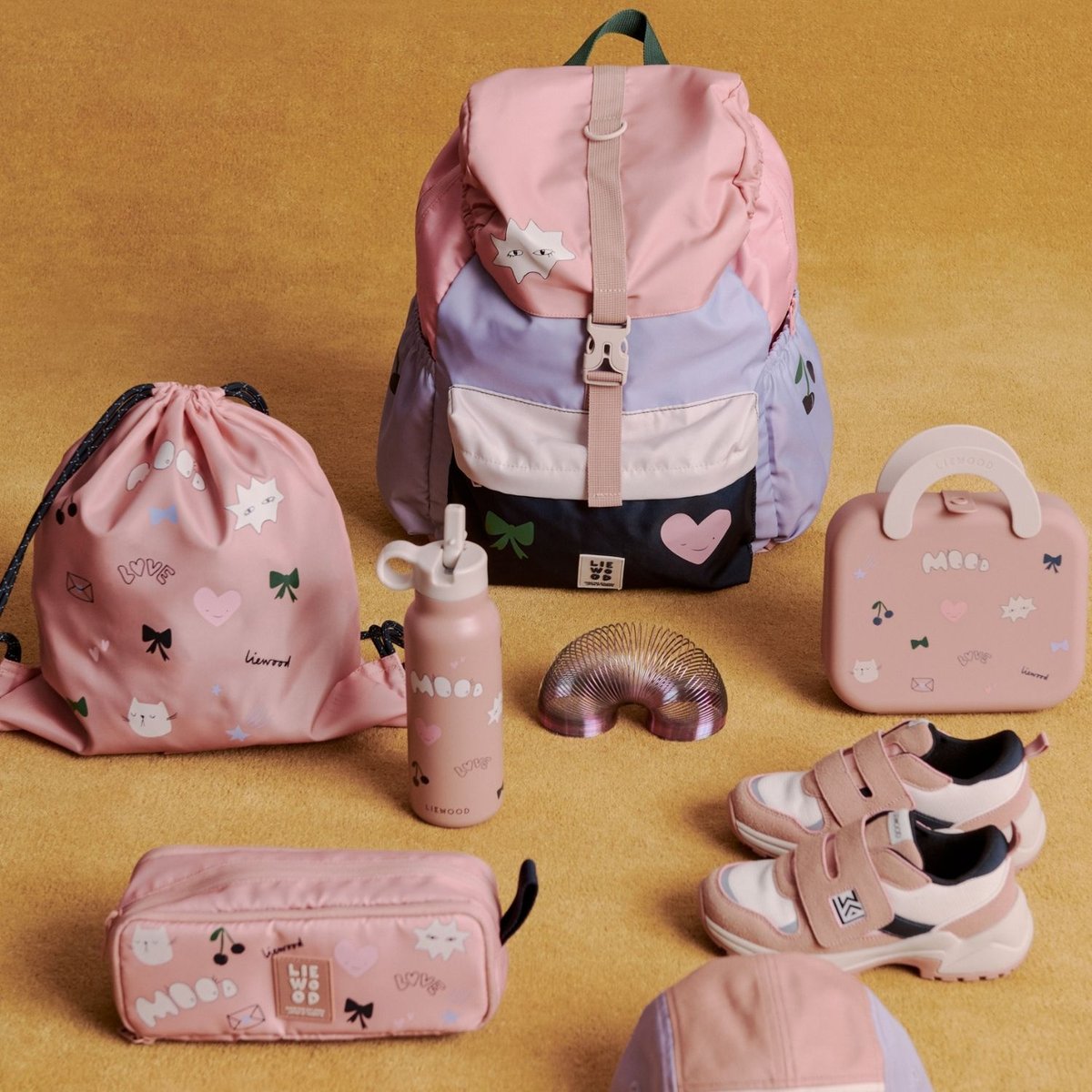 Trousse scolaire rose, violet, bleu, LIEWOOD