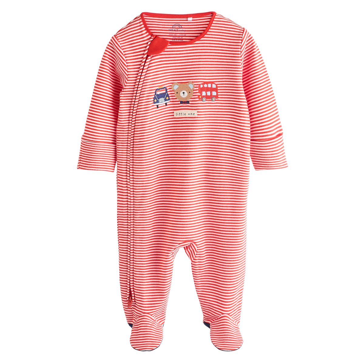 Dors-bien pour bébé brodé rouge/bleu, NEXT