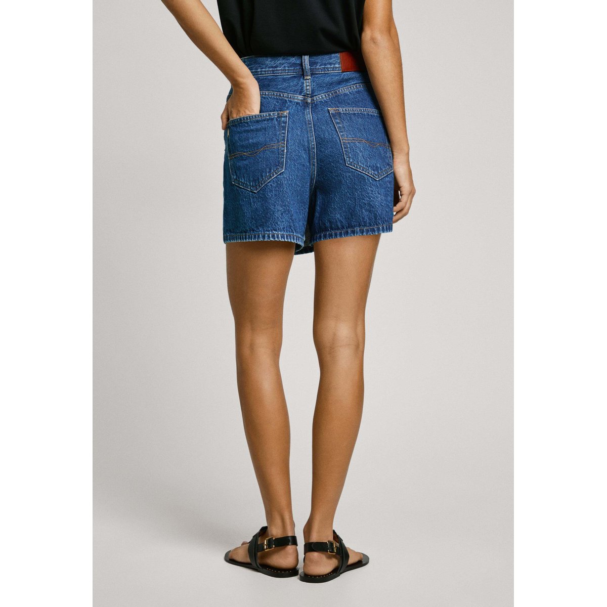 Jupe Pantalon En Denim Coupe Regular medium clean, PEPE JEANS