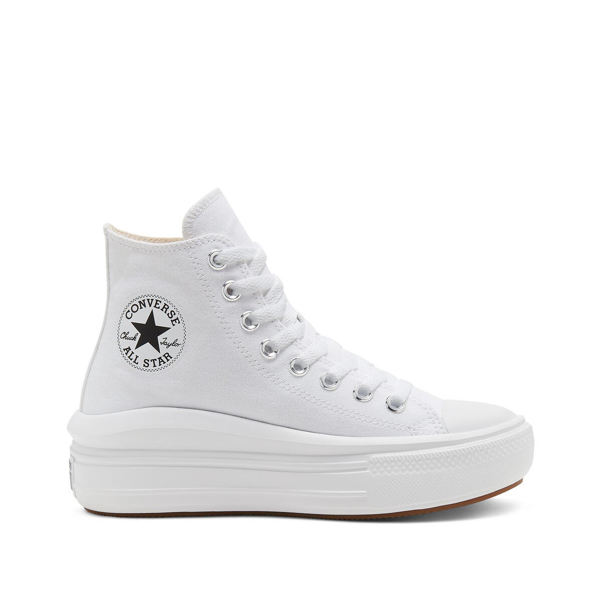 Chuck taylor earthy tones leather high top trainers ecru Converse La Redoute