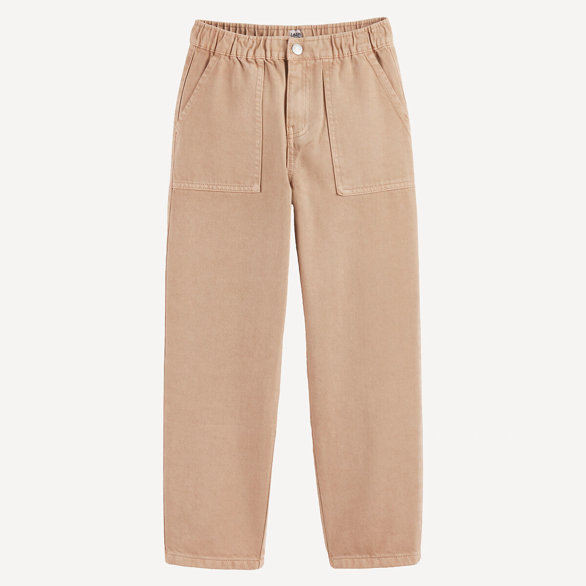 Pantalon jogger, taille élastiquée beige, LA REDOUTE COLLECTIONS
