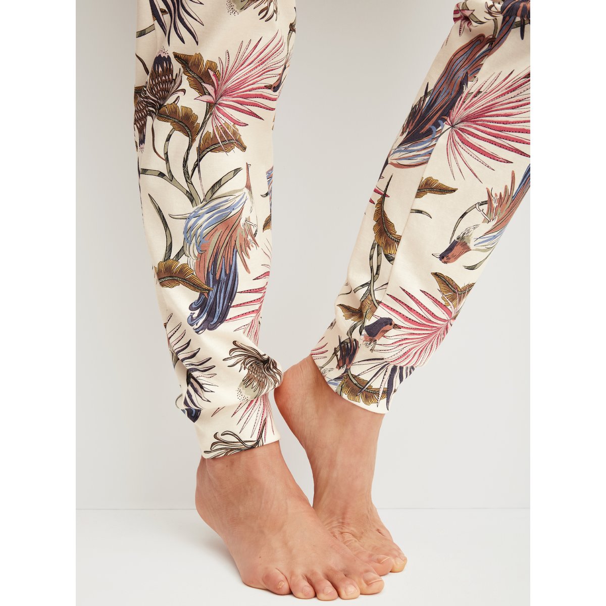 Pantalon de pyjama avec ourlets Coton FAVOURITES ARTS crème de charme, CALIDA