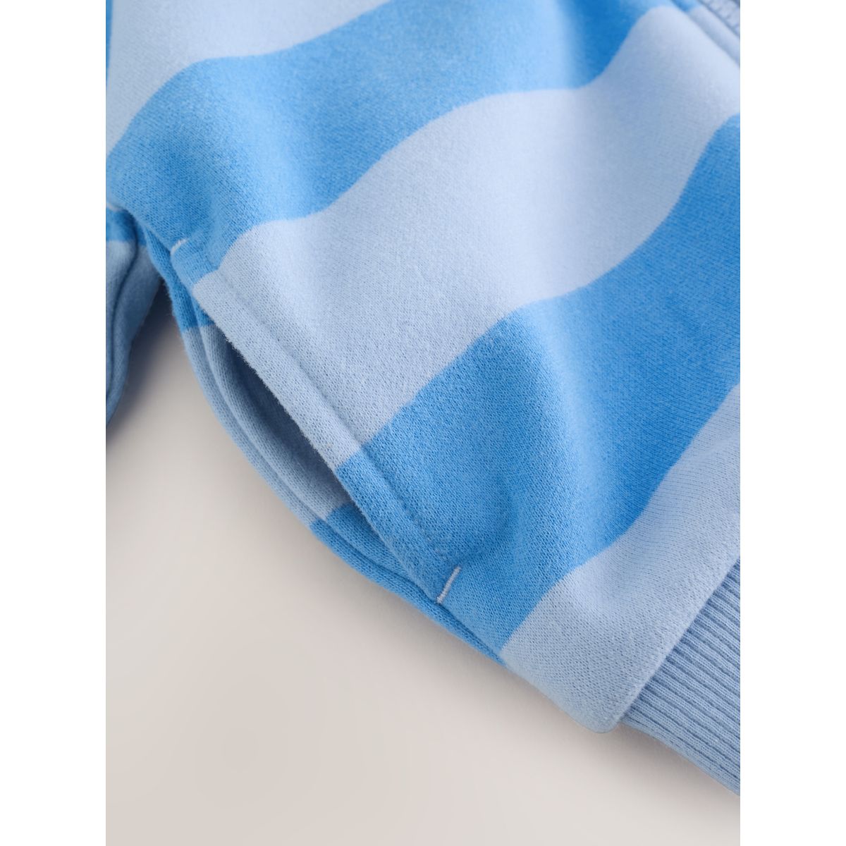 Sweat à capuche zippé rayures bleues, NEXT