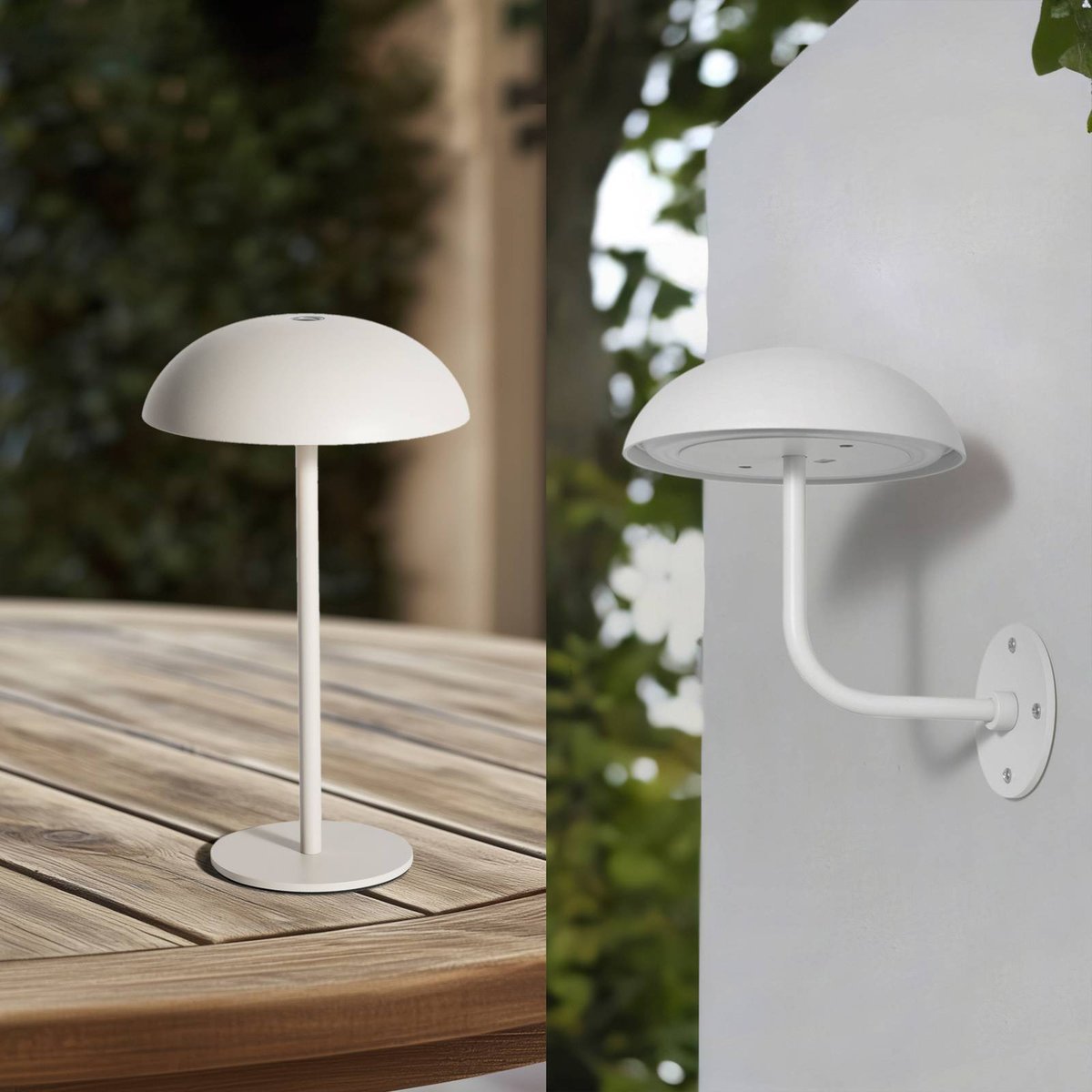 Luminaire de terrasse en métal moderneLED blanc, ARCCHIO