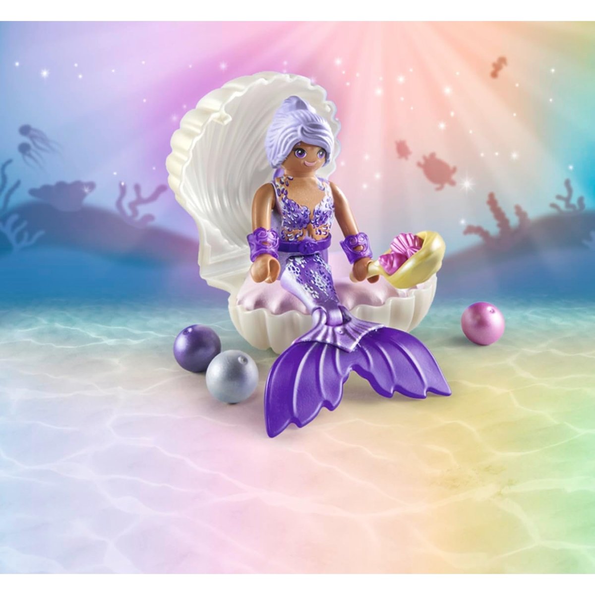 Sirène avec coquillage et perle multicolore, PLAYMOBIL
