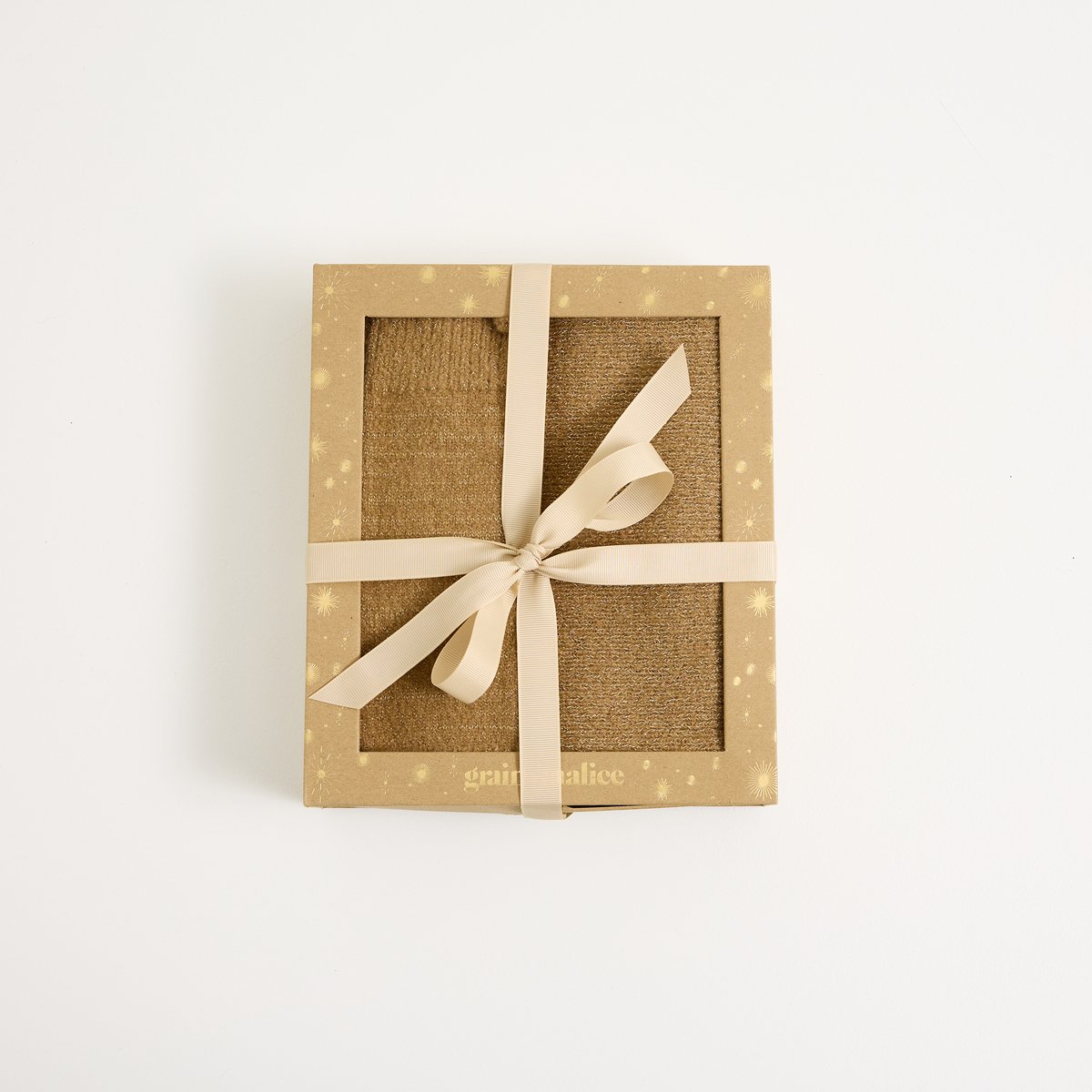 Coffret cadeau col et mitaines marron camel, GRAIN DE MALICE