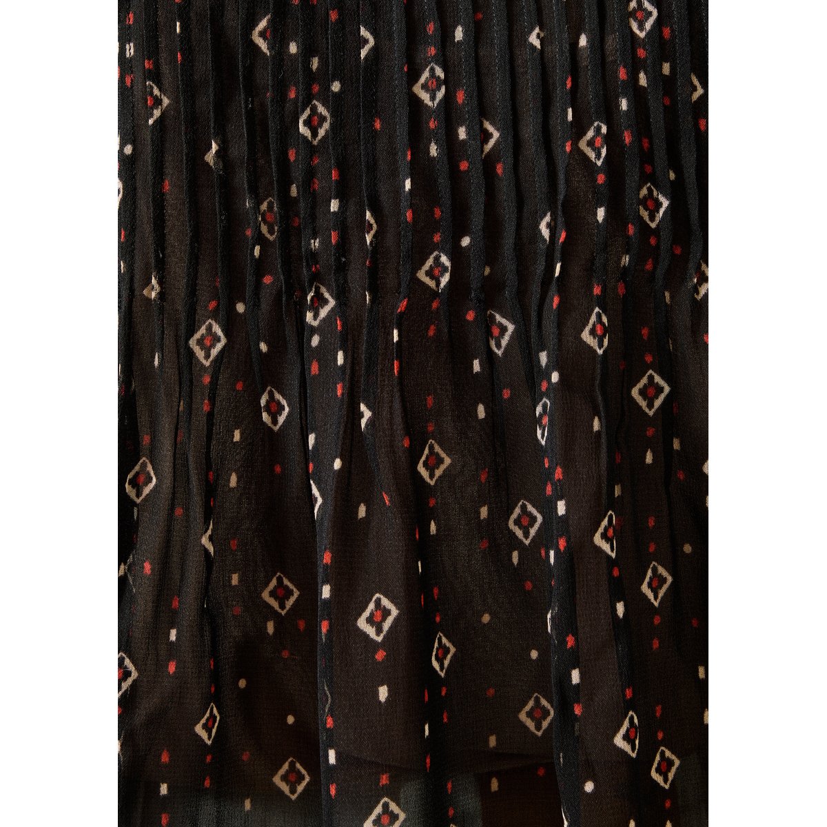 Chemise manches longues à imprimé noir, LA FEE MARABOUTEE