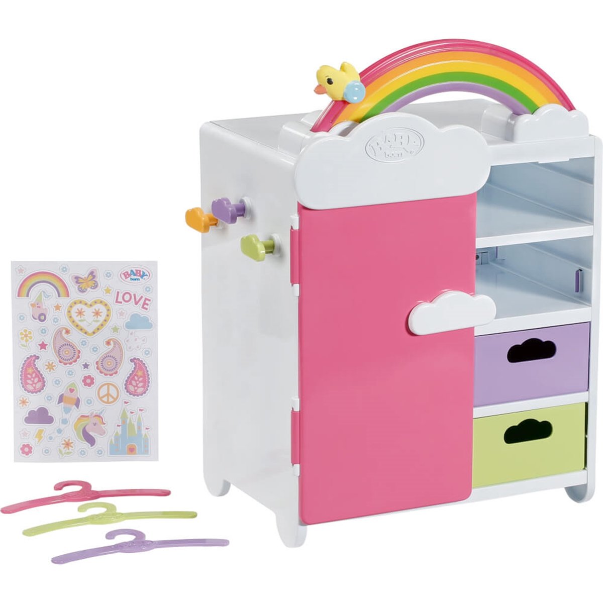 Baby born Armoire arc-en-ciel pour poupées multicolore, ZAPF CREATION