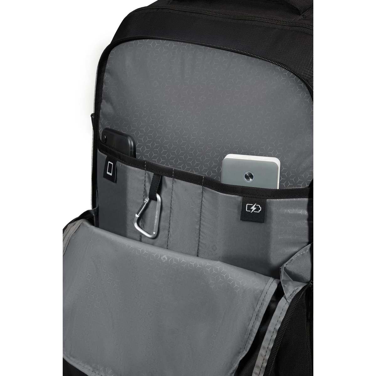 Roader sac à dos ordinateur à roues deep black, SAMSONITE