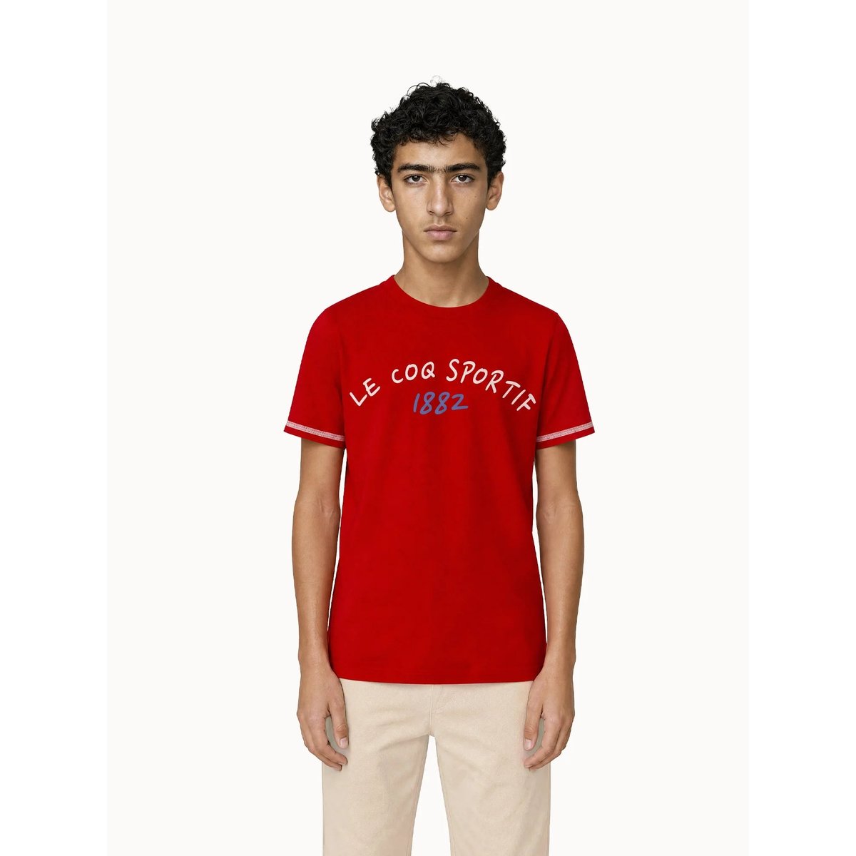 T-shirt en jersey de coton Tricolores red, LE COQ SPORTIF