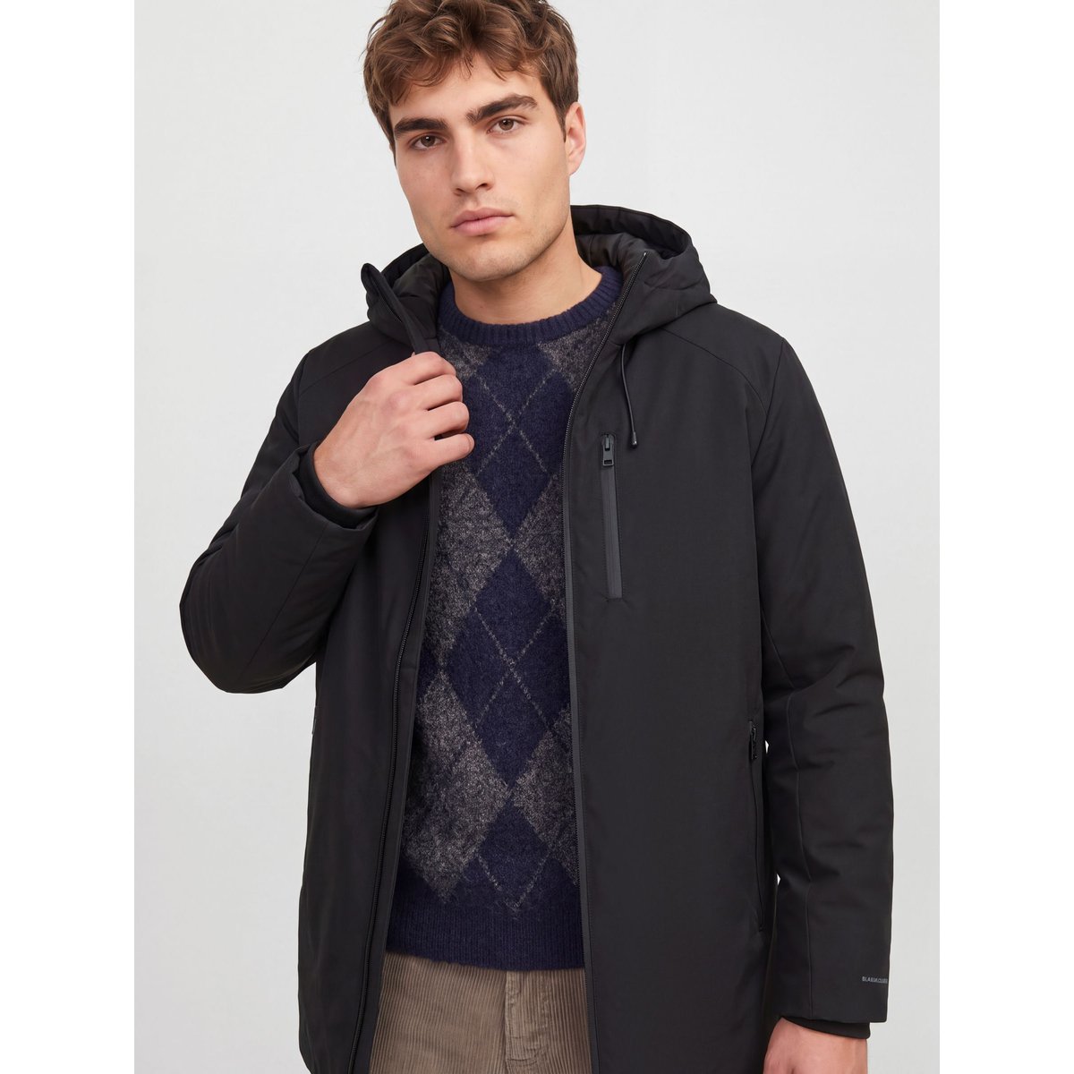 Parka noire - black, JACK & JONES