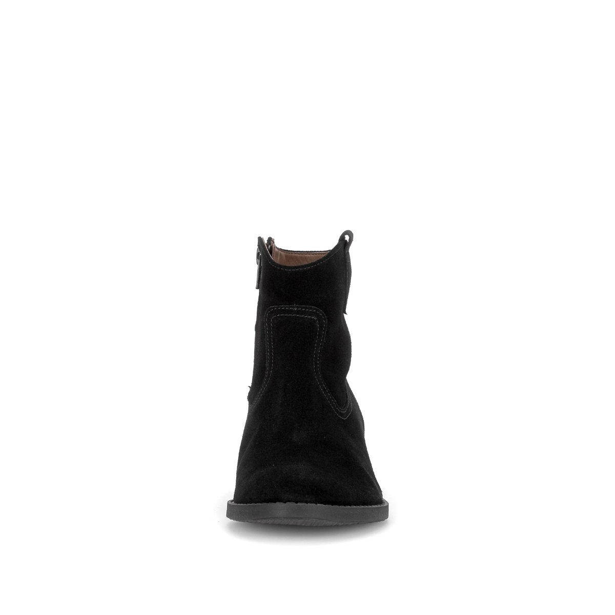 Bottines en cuir à talon décroché noir velours, GABOR