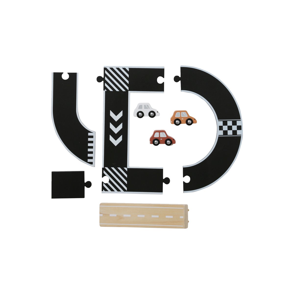 Garage station + service en bois multicolore, VERTBAUDET
