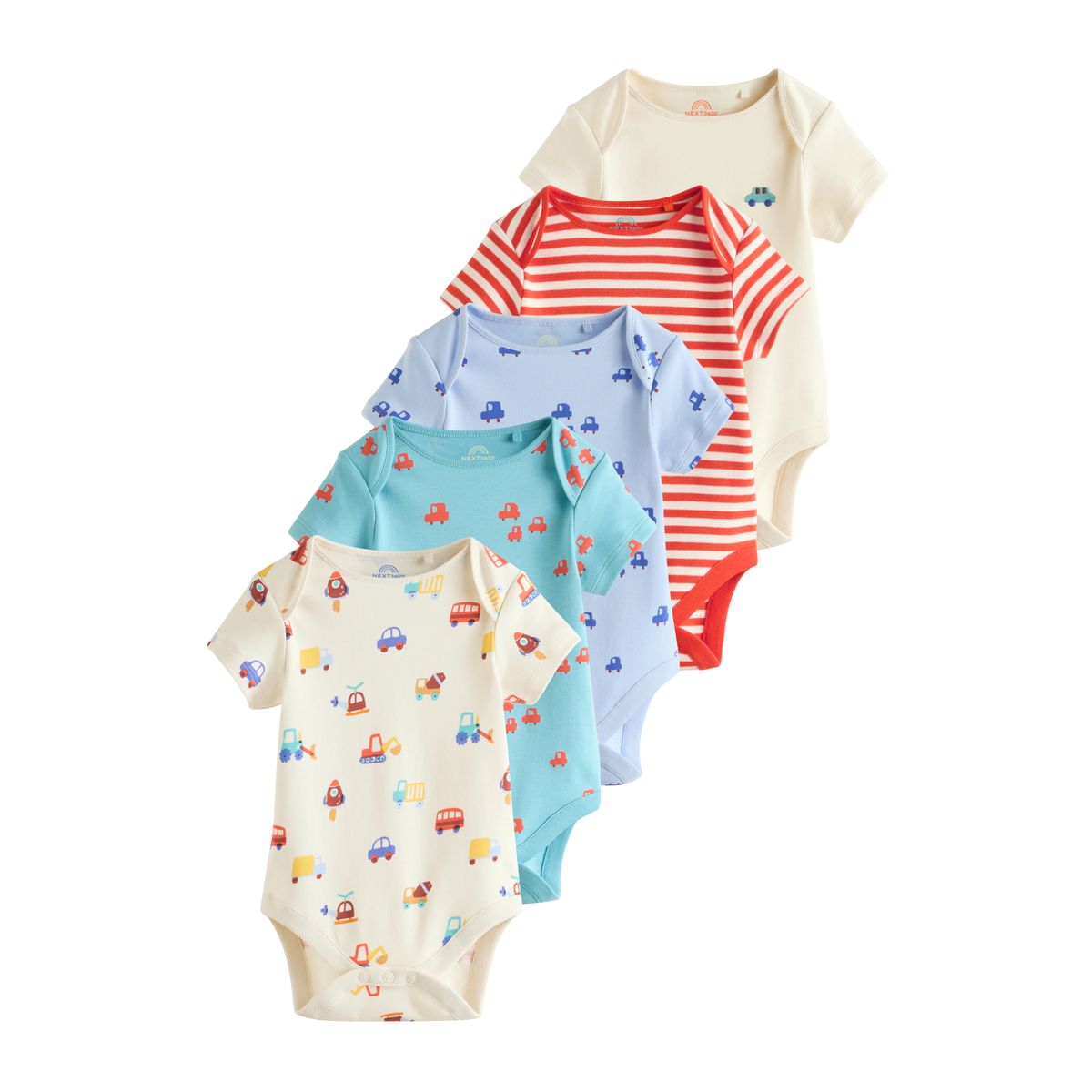 Body bébé à manches courtes, lot de 5 vert, NEXT
