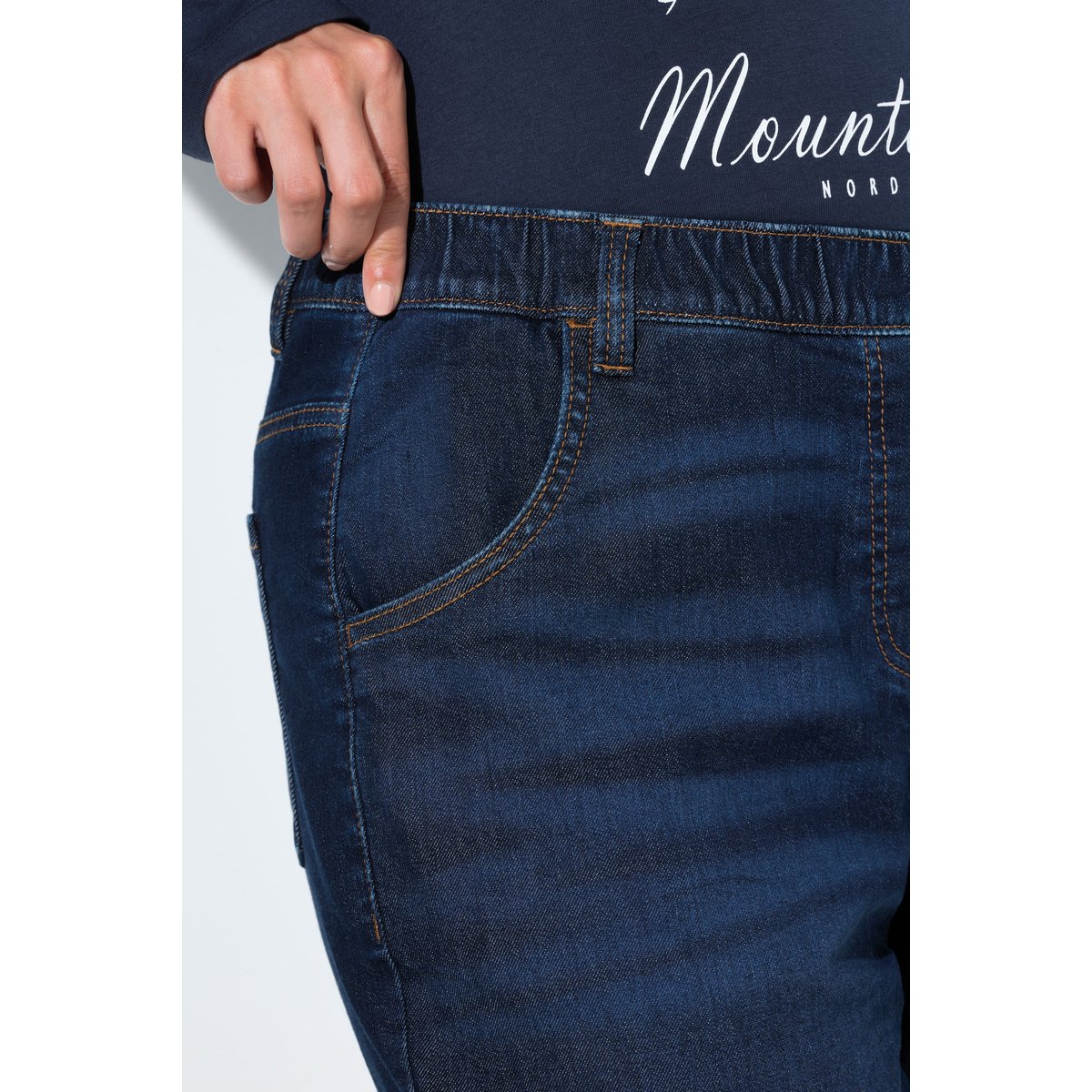 Jean thermique Mandy, jambe large bleu jean, ULLA POPKEN