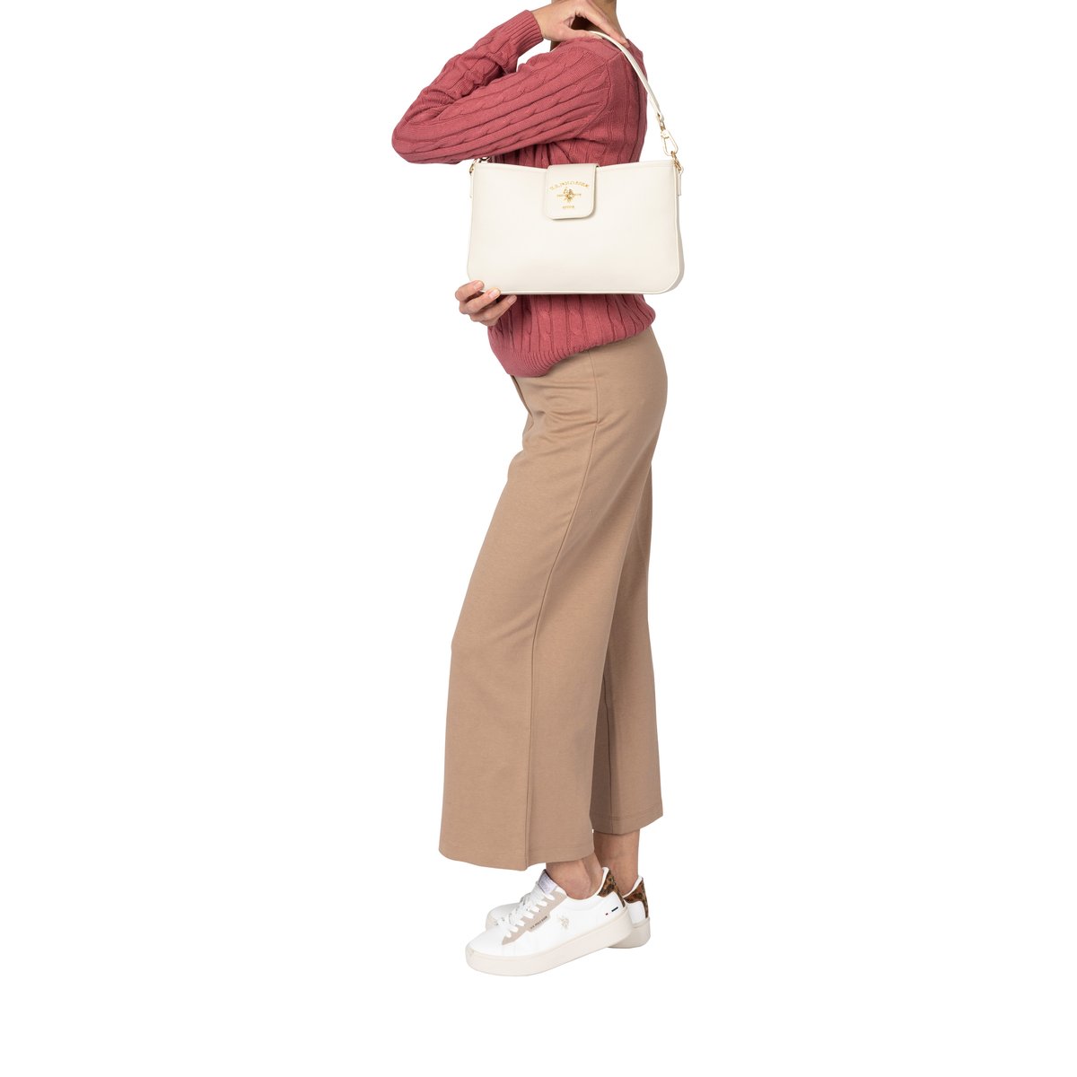 Sac à Main Stanford Baguette blanc cassé, U.S. POLO ASSN.