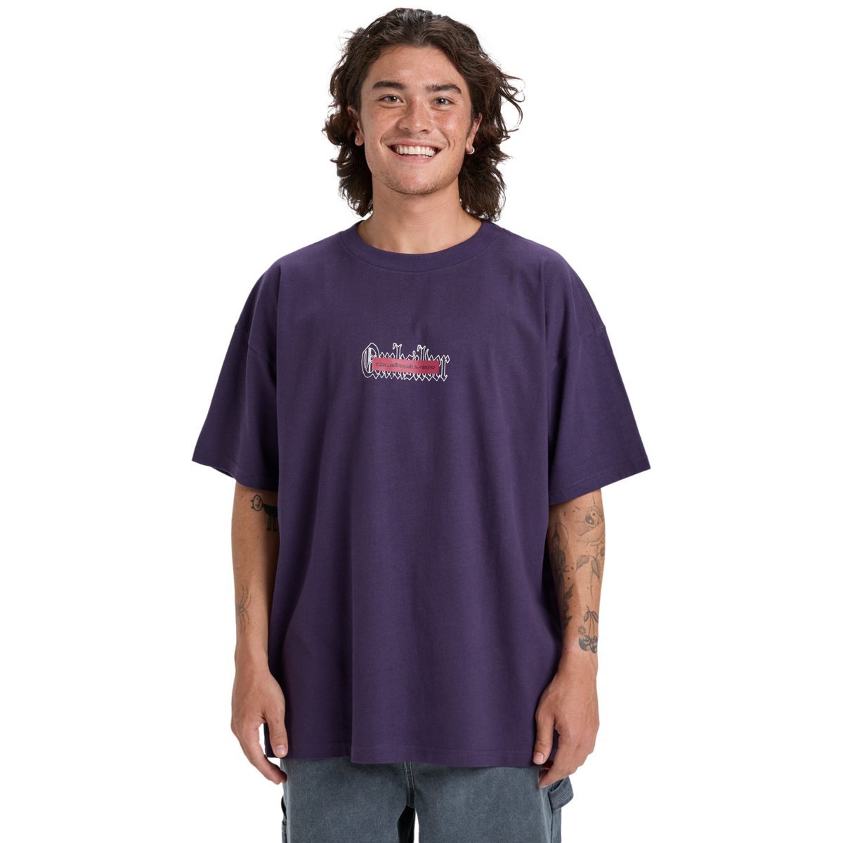 T-shirt à manches courtes MERCURY DOUBLE UP violet purple velvet, QUIKSILVER