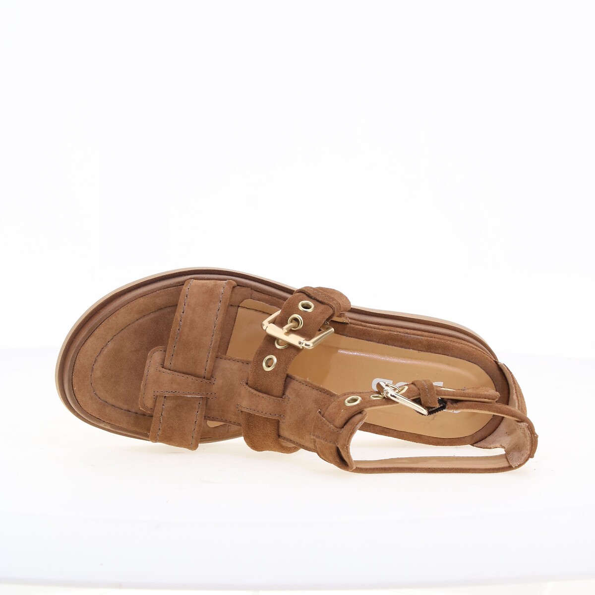 Suede Wedge Sandals cognac, MJUS