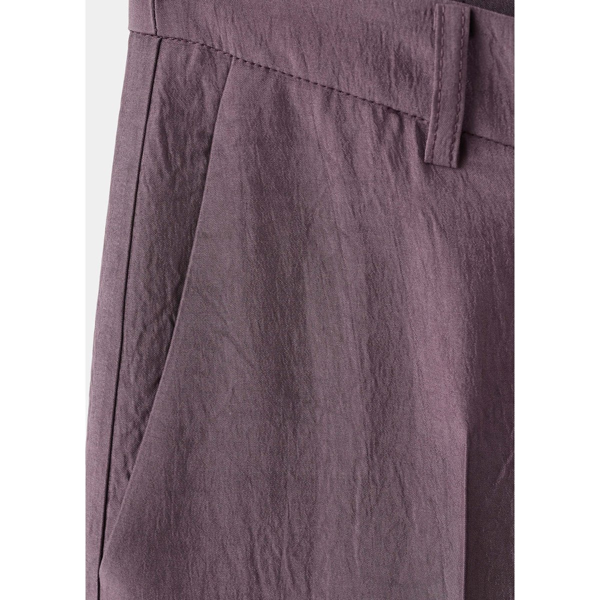 Pantalon droit taille normale violet, MANGO