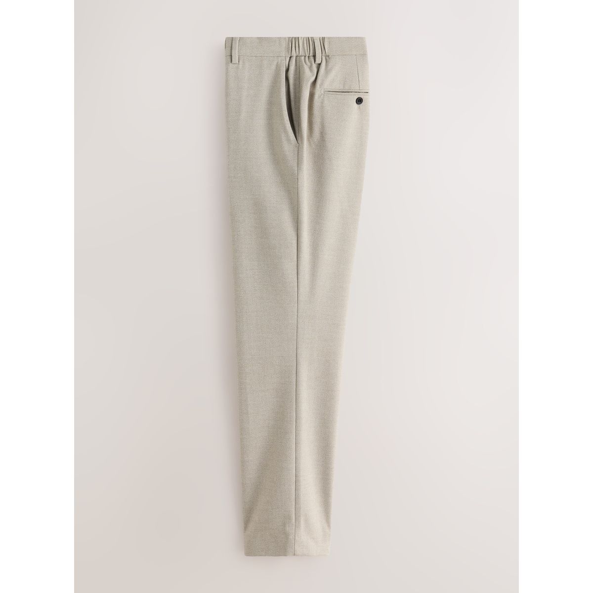 Pantalon de costume près du corps en flanelle écru, NEXT