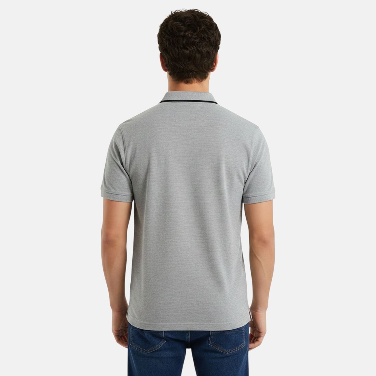 Polo manches courtes, col polo et patte boutonnée GIULIAN gris, ELLESSE