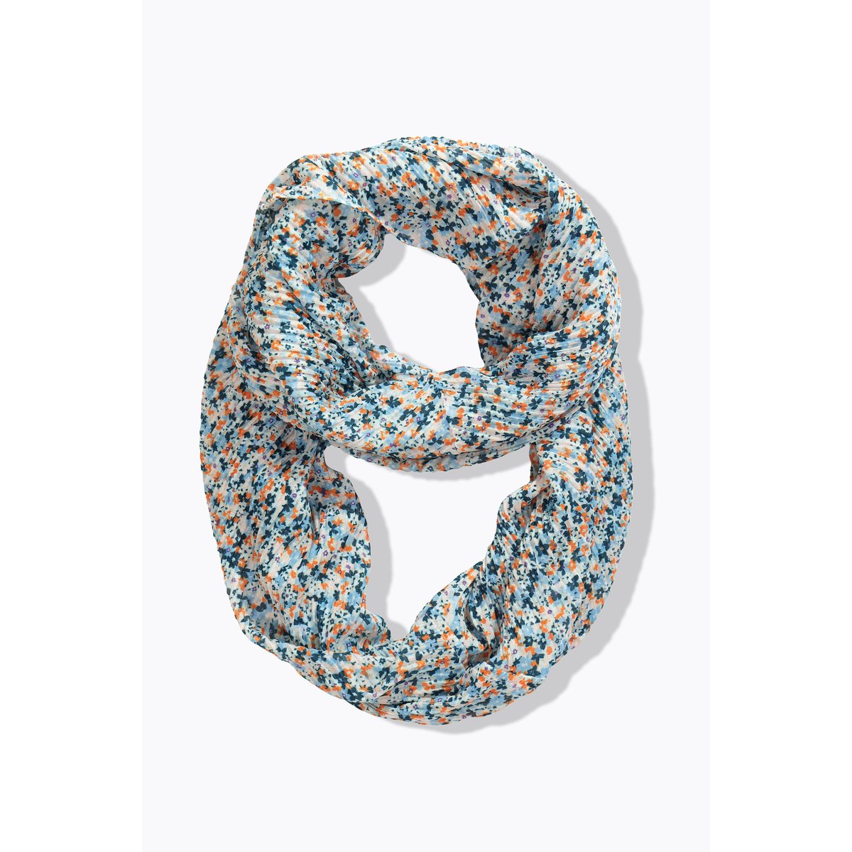 Foulard tubulaire à fleurs, avec jolis plis blanc cassé, ULLA POPKEN