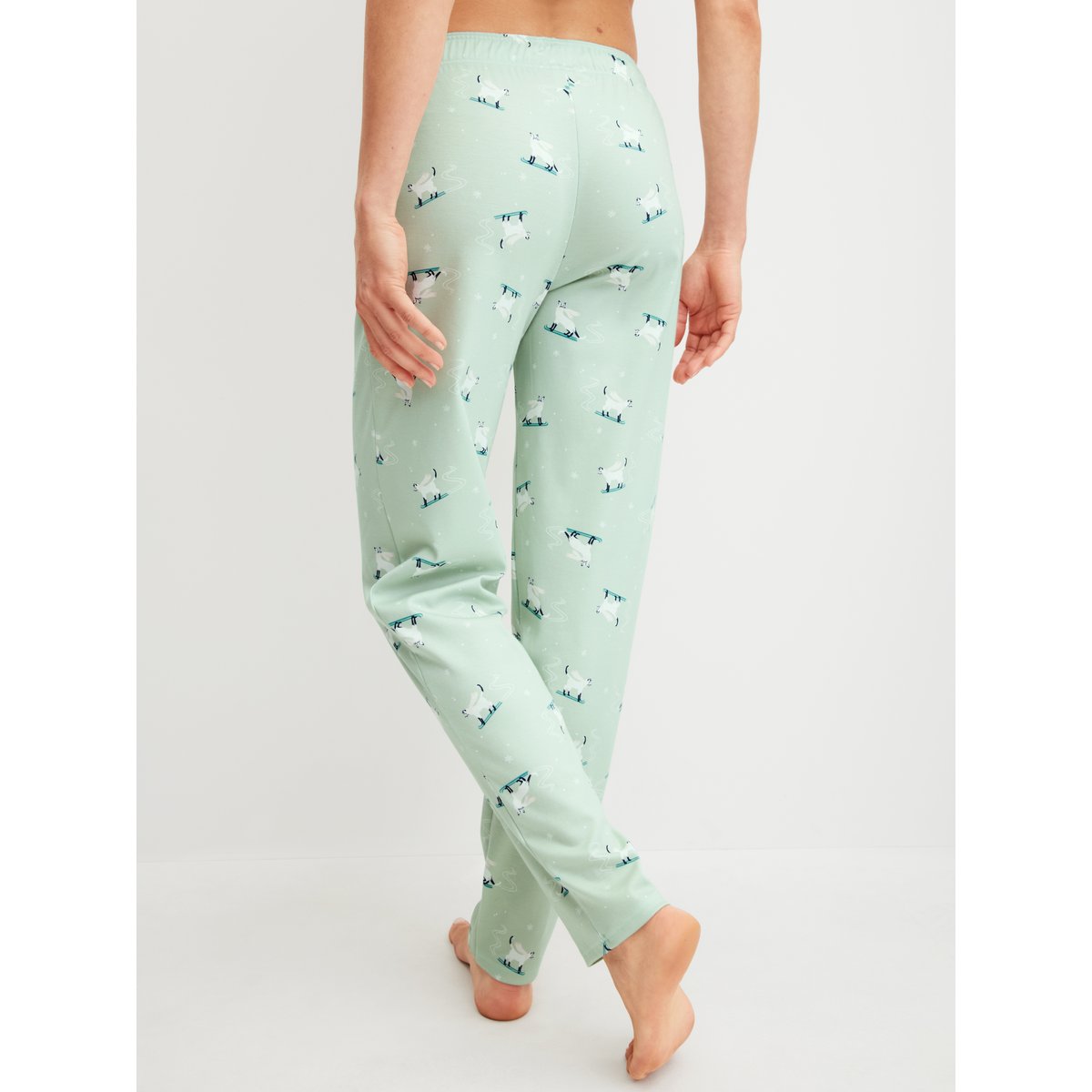 Pantalon Coton FAVOURITES CATS aqua clair, CALIDA