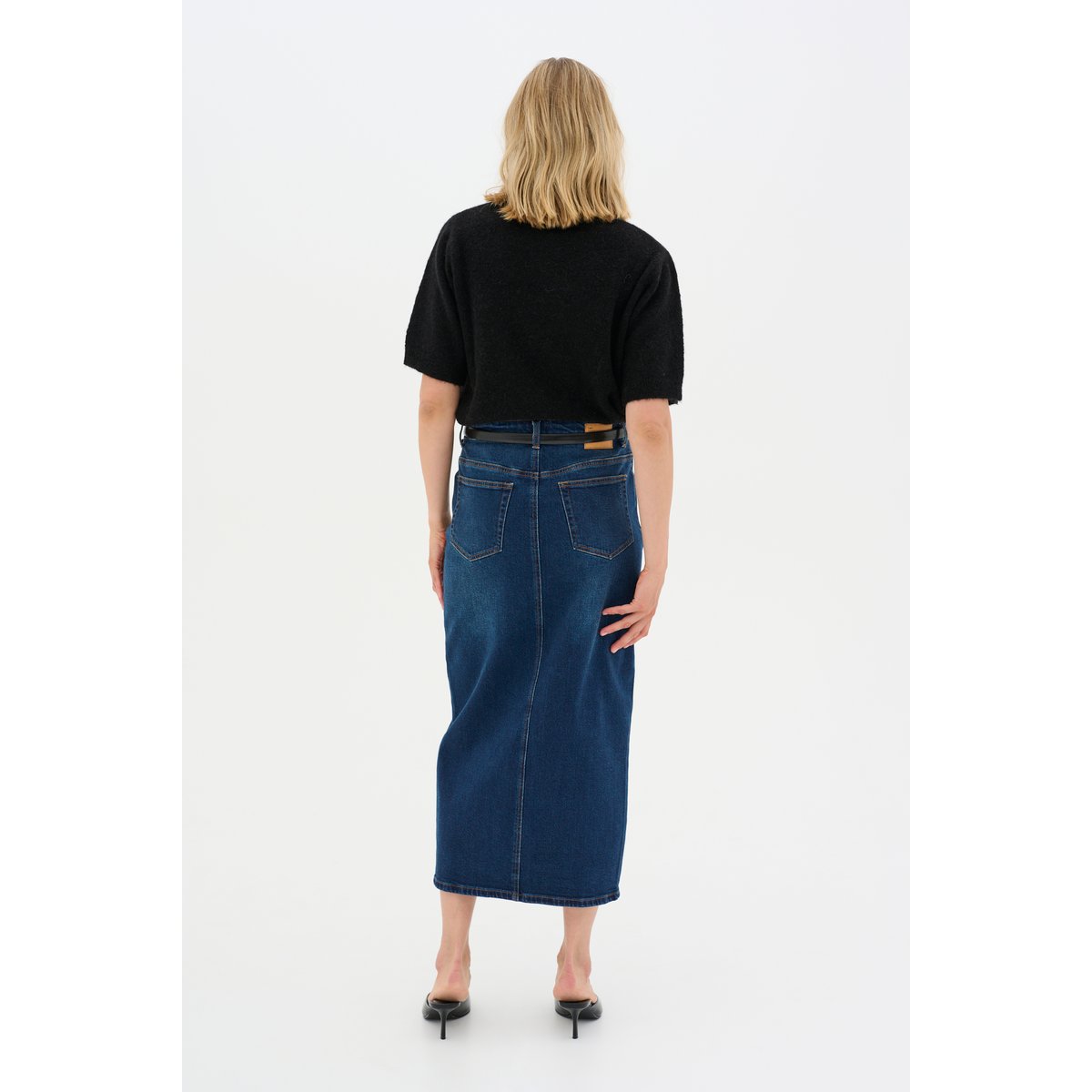Skirt bleu dark blue wash, MY ESSENTIAL