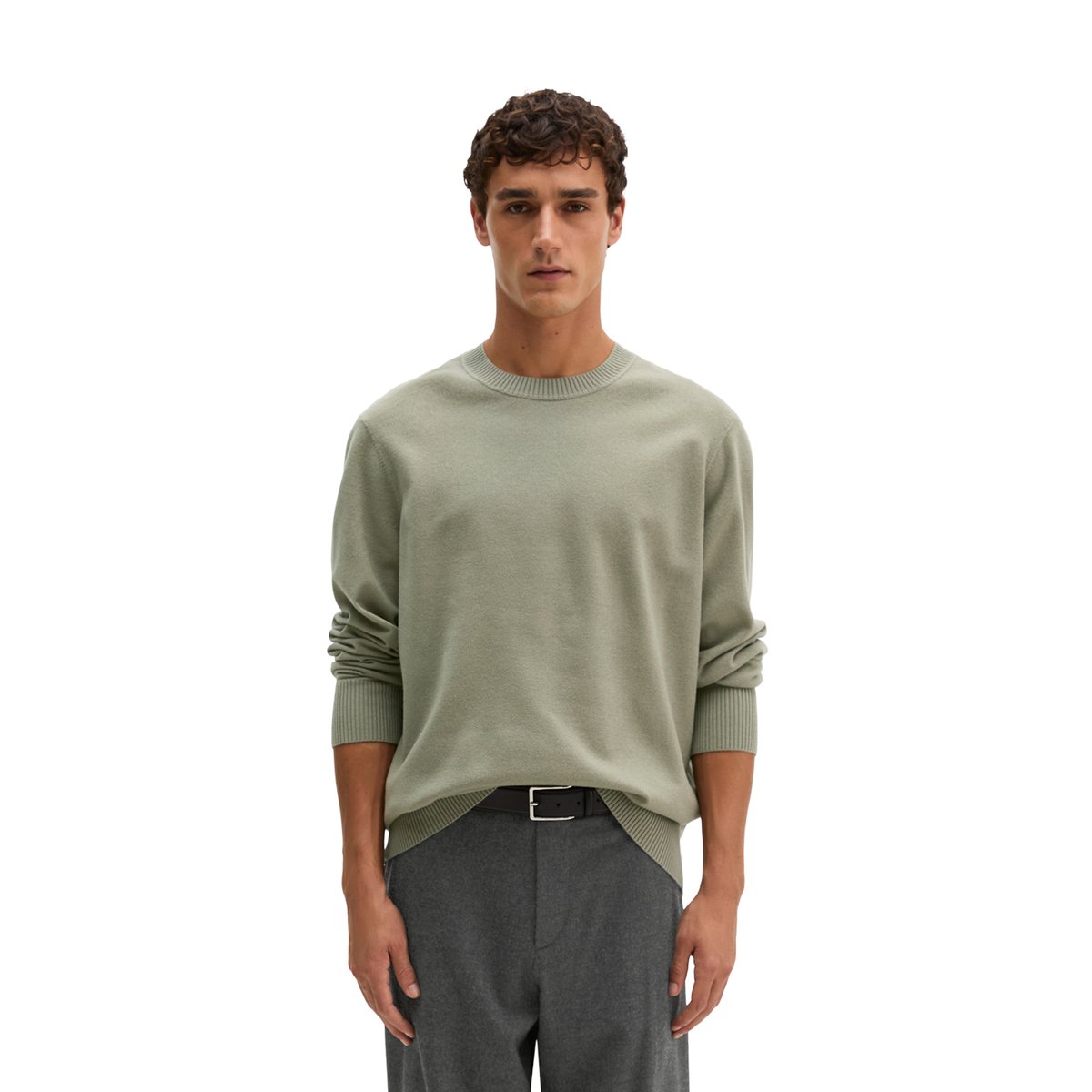 Pull ample aspect laine foulée gris, MARC O'POLO
