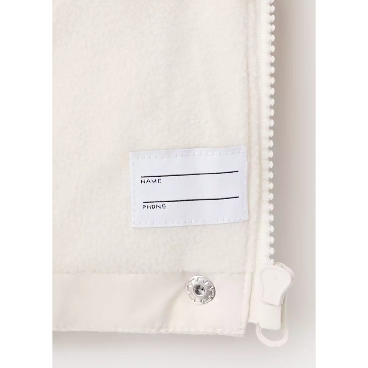 Gilet matelassé à capuche blanc cassé, MANGO BABY