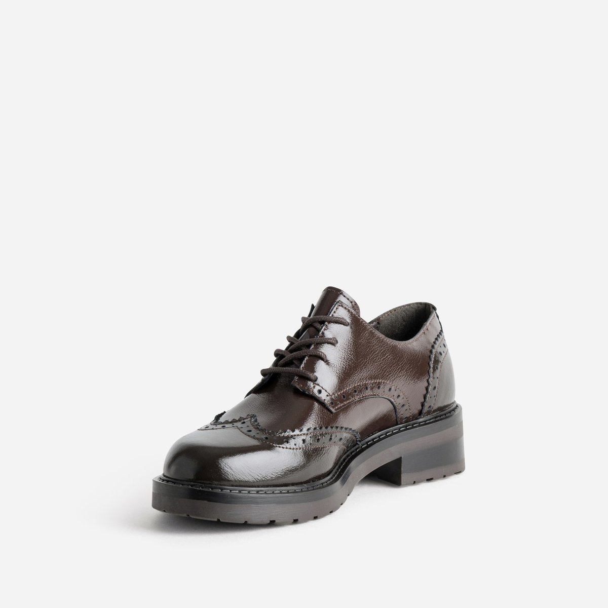 Derby en cuir FALMA chocolat, ERAM