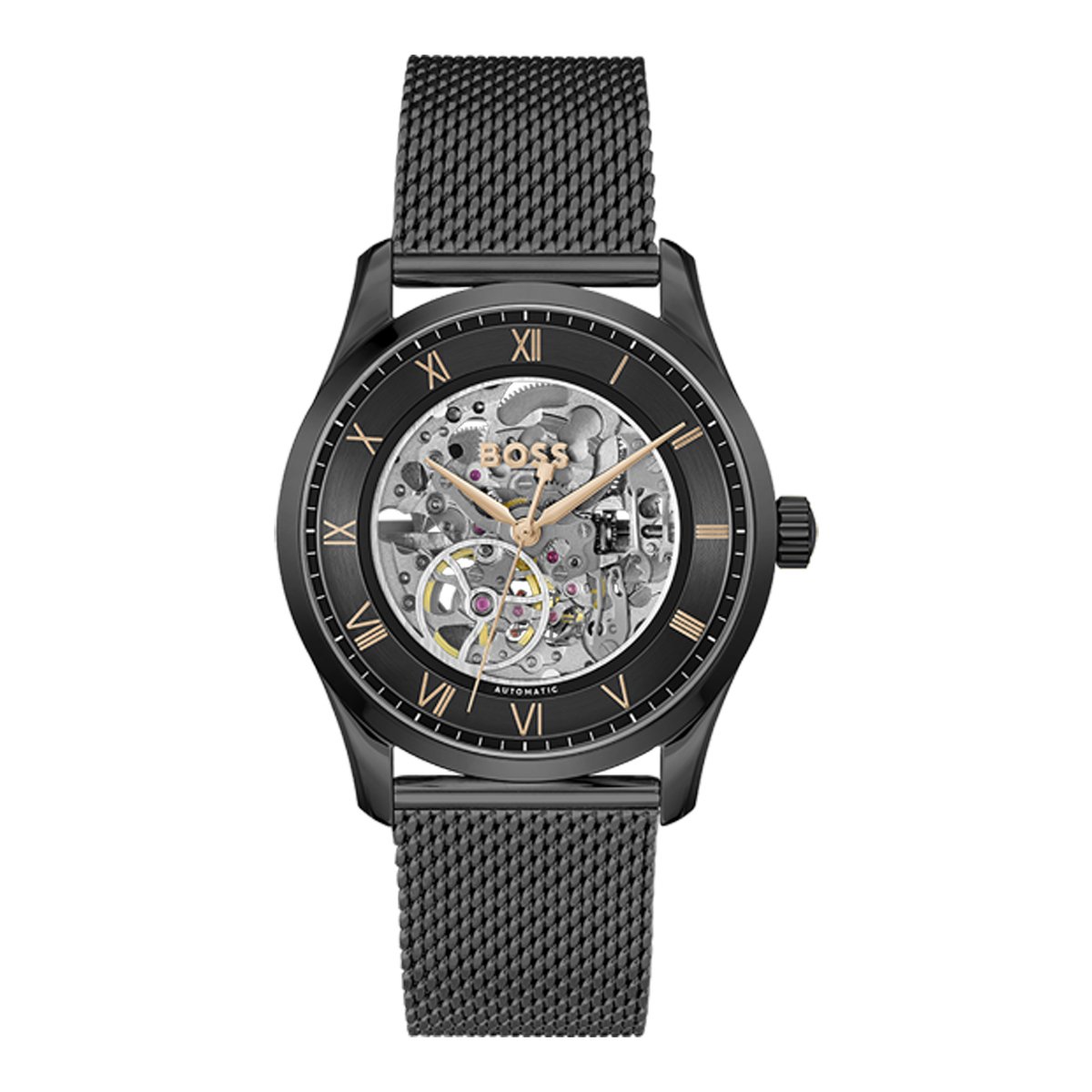 Montre Analogique PRINCIPLE SKELETON noir noir noir, BOSS