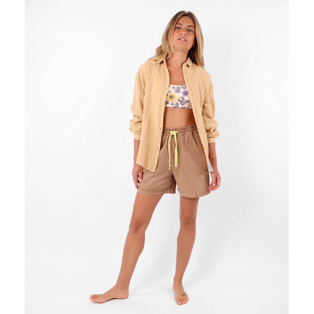 Chemise en coton délavé DOMINGO shell, OXBOW