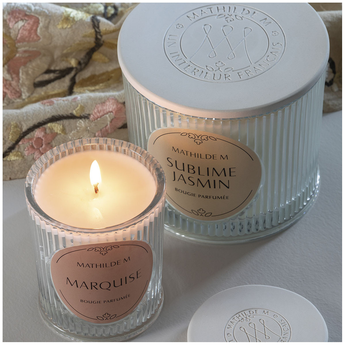 Bougie parfumée 400 g - Sublime Jasmin blanc, MATHILDE M