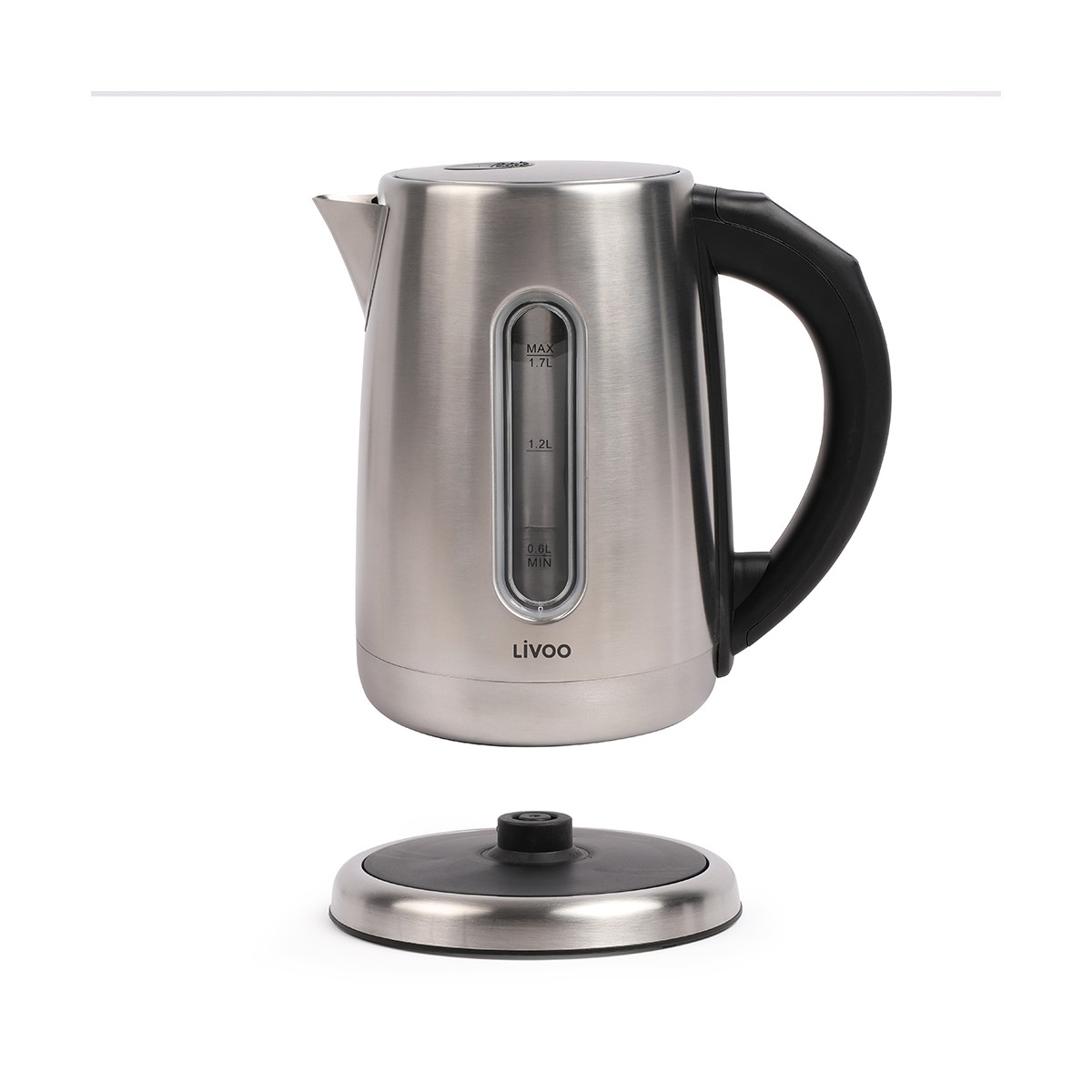 Bouilloire à température variable 1,7 L gris, LIVOO