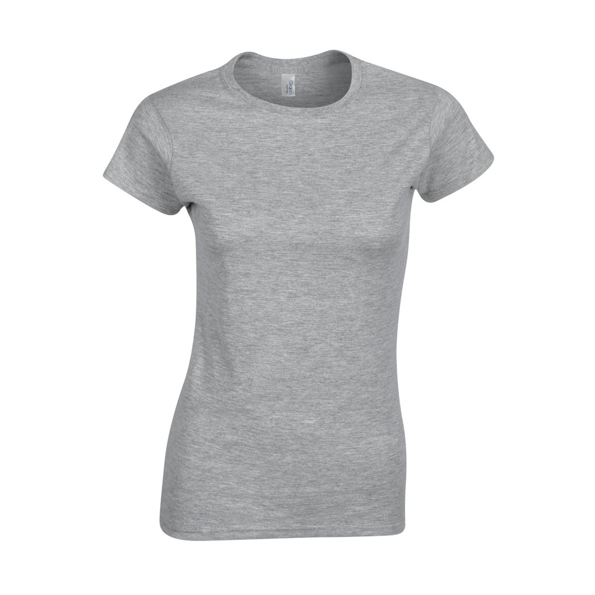 T-shirt uni manches courtes gris chiné, GILDAN