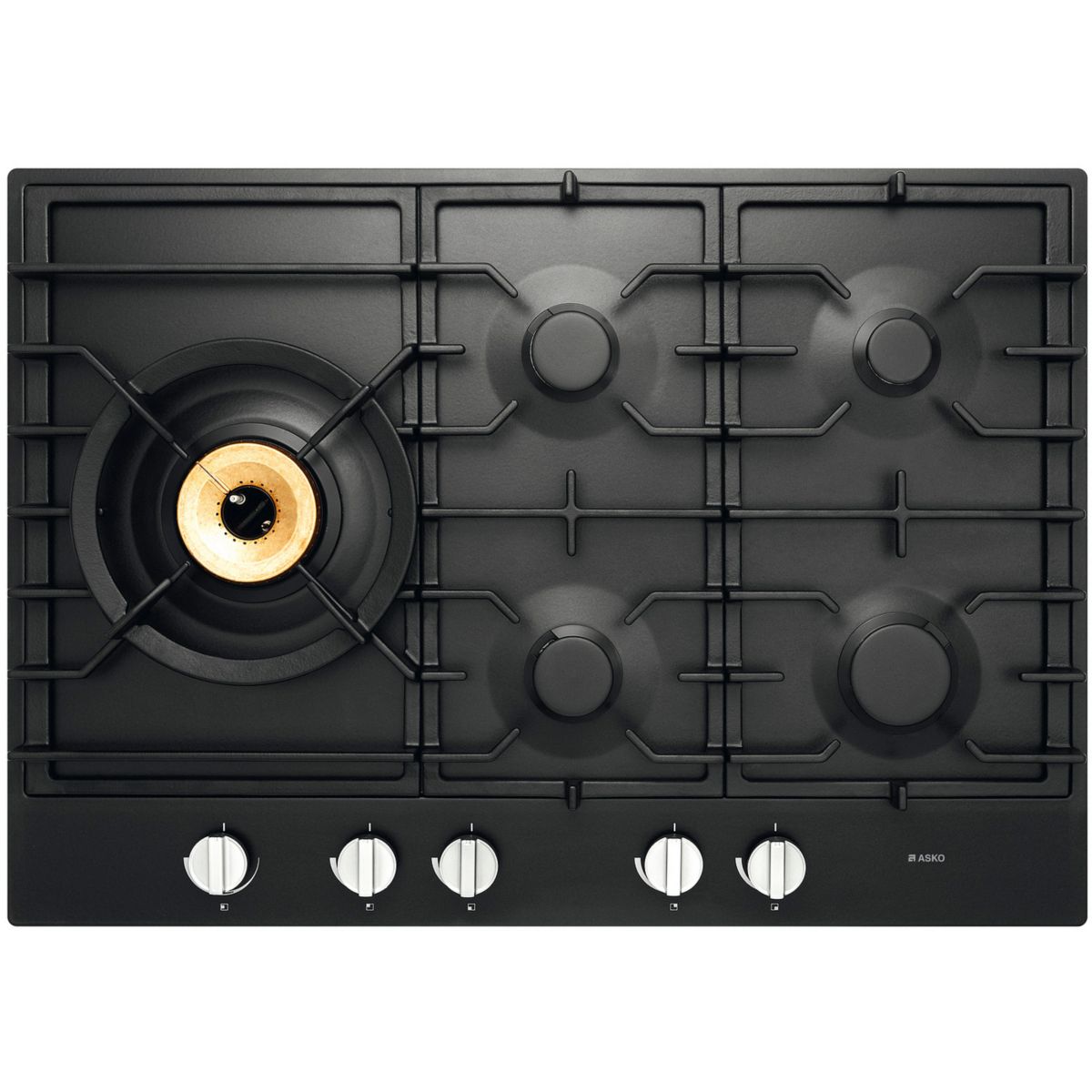 Plaque gaz HG1776AB/S1 noir graphite mat, ASKO