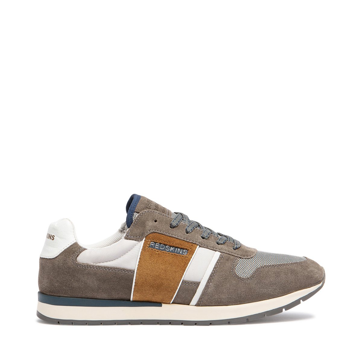 Baskets textile AFFAIRAN gris+cognac, REDSKINS