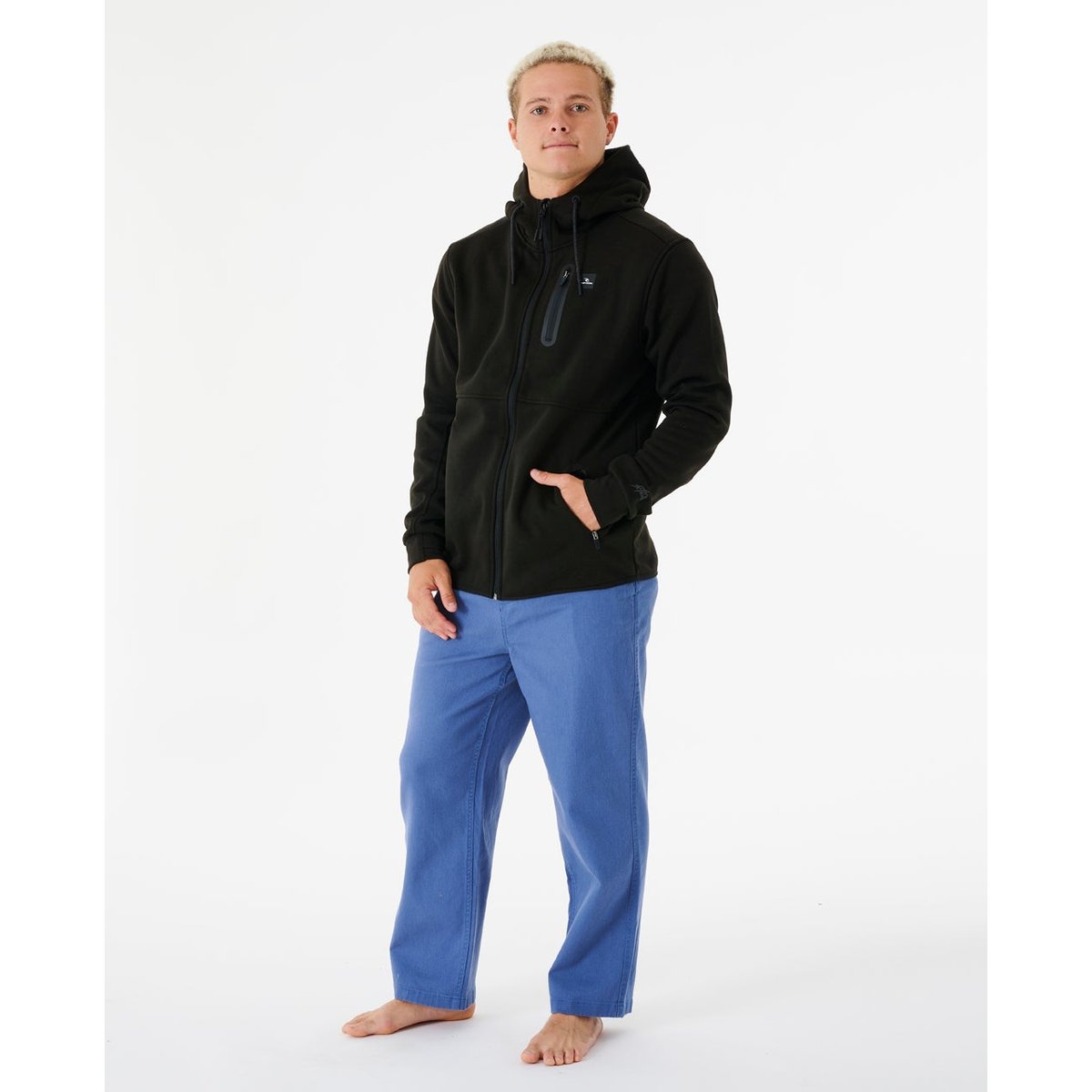 Sweat zippé à capuche DEPARTED ANTI-SERIES noir, RIP CURL