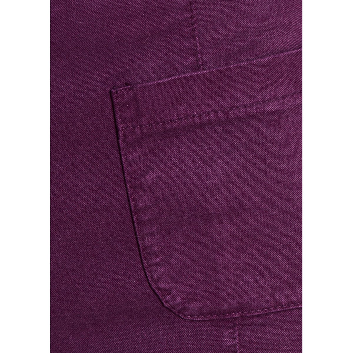 Pantalon large en toile lyocell et coton figue, LA FEE MARABOUTEE