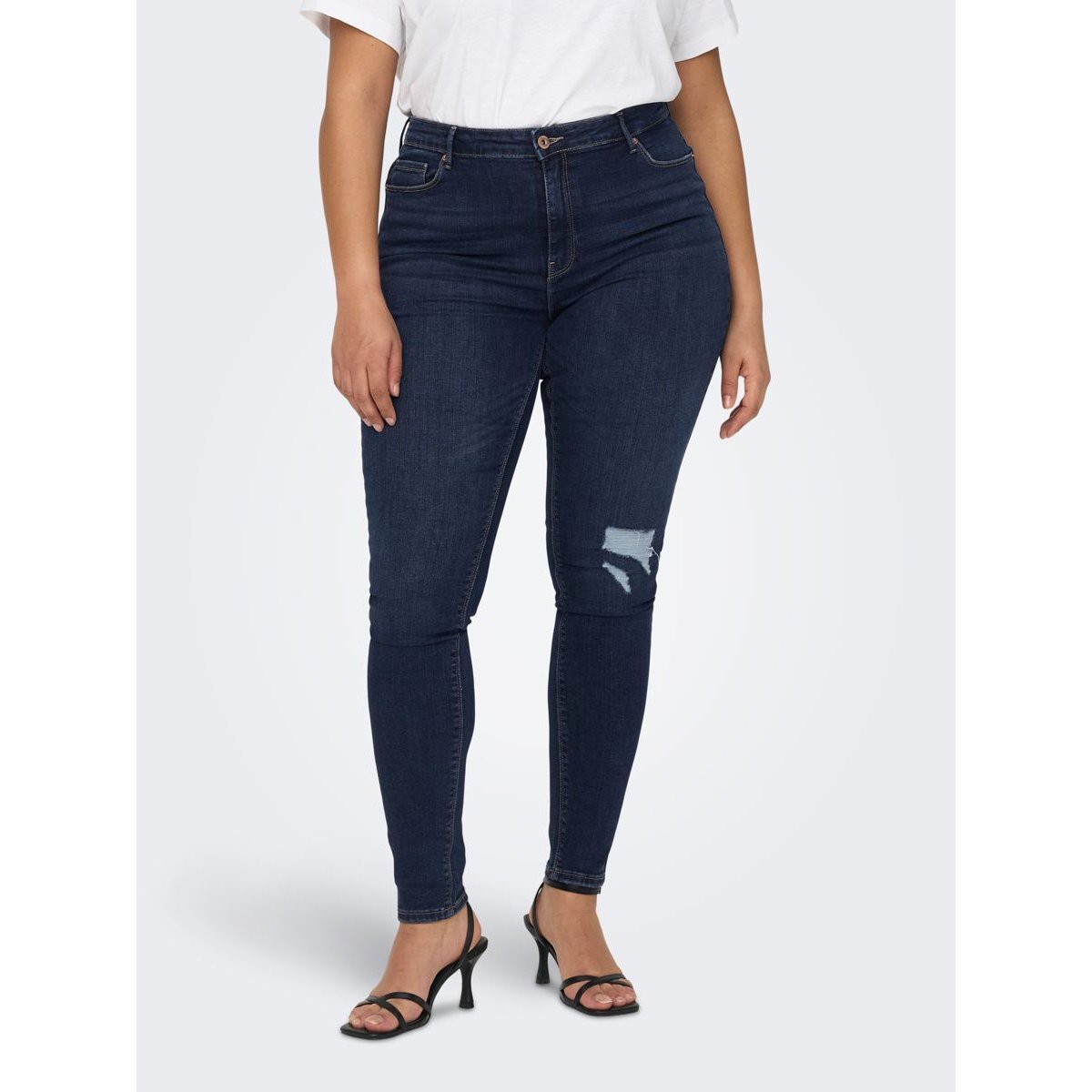 Jean Skinny dark blue denim, ONLY CARMAKOMA