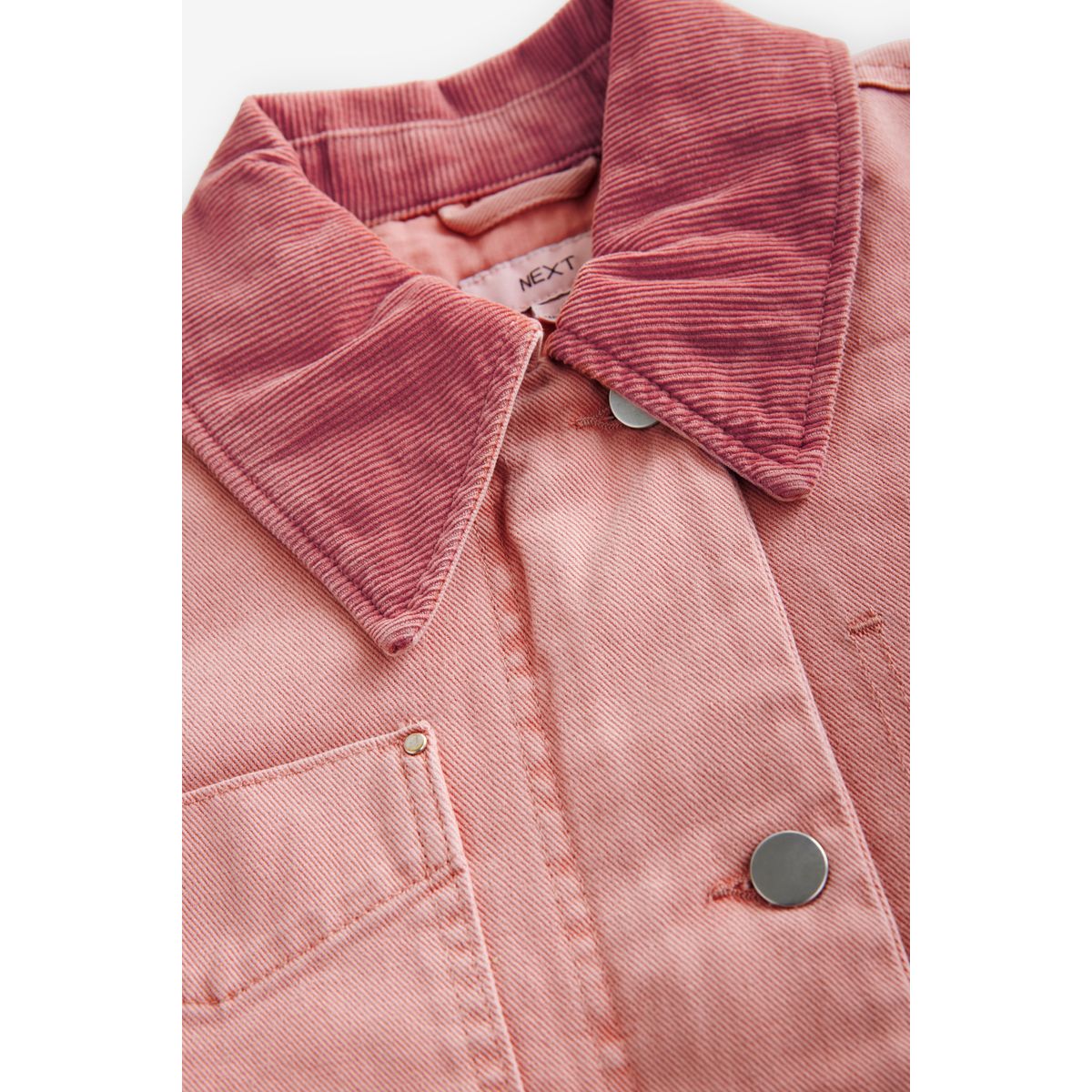 Veste avec col côtelé rose, NEXT