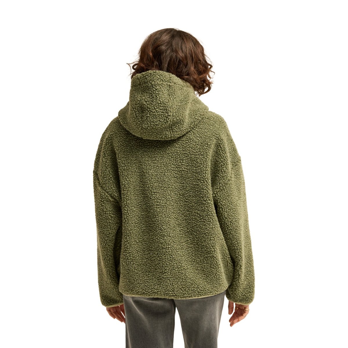 Polaire zippée en sherpa LIGHT WIND vert canteen, BILLABONG