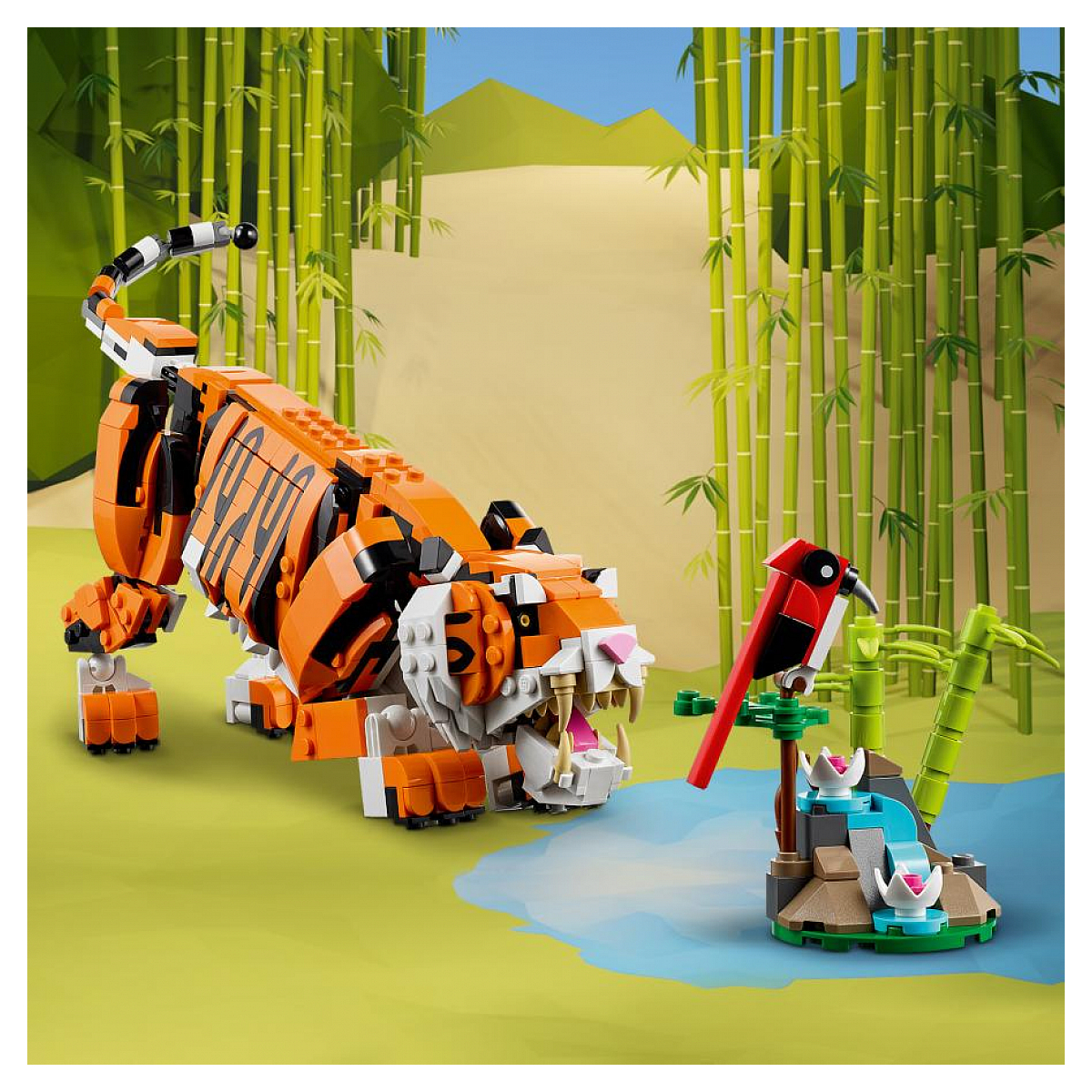 LEGO Creator - Construction du Tigre Majestueux 31129 multicolore, LEGO