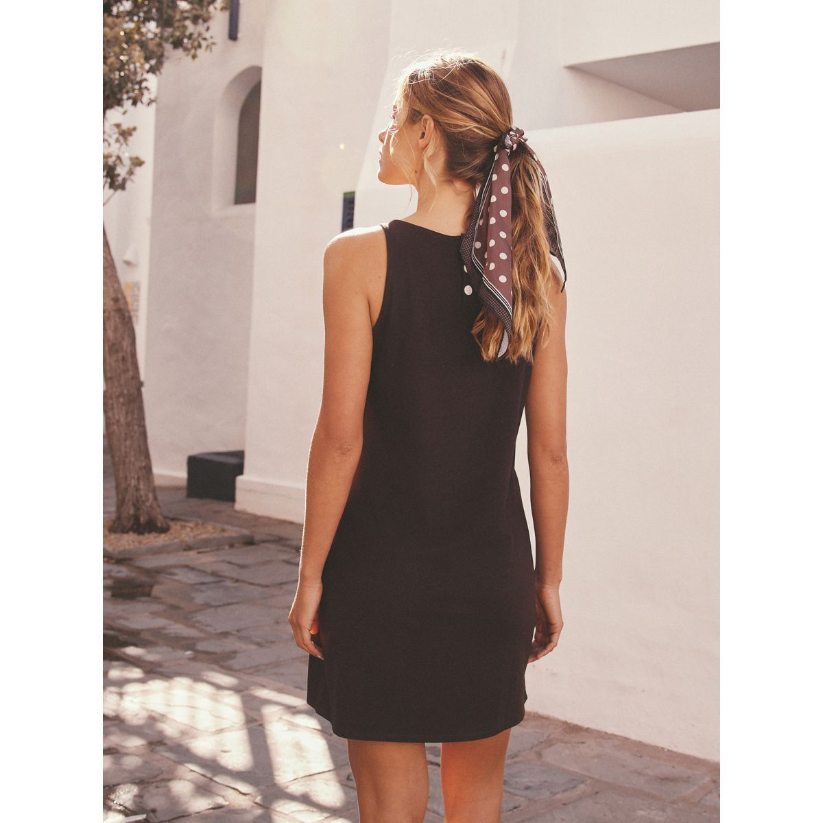 Robe droite en jersey marron chocolat, NEXT