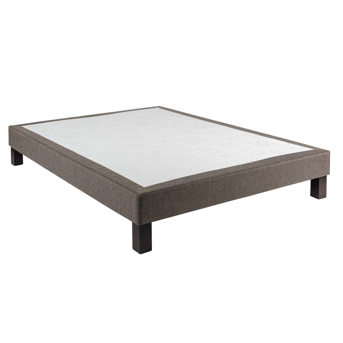 Sommier déco tapissier gris foncé, SOMEO