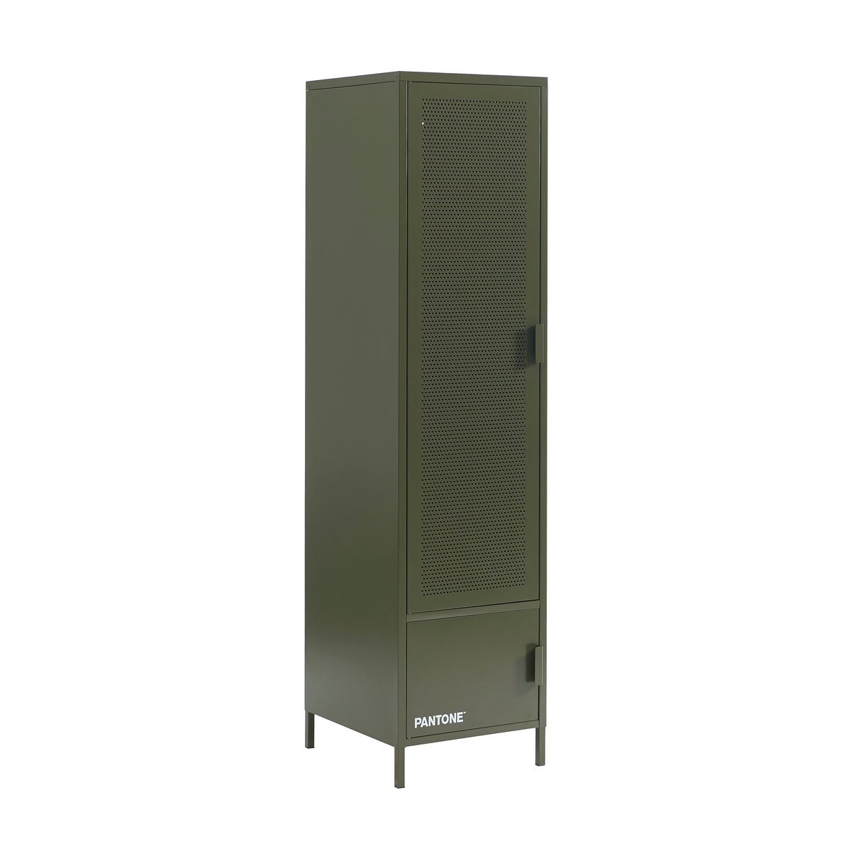 Vestiaire en acier vert olive, PANTONE